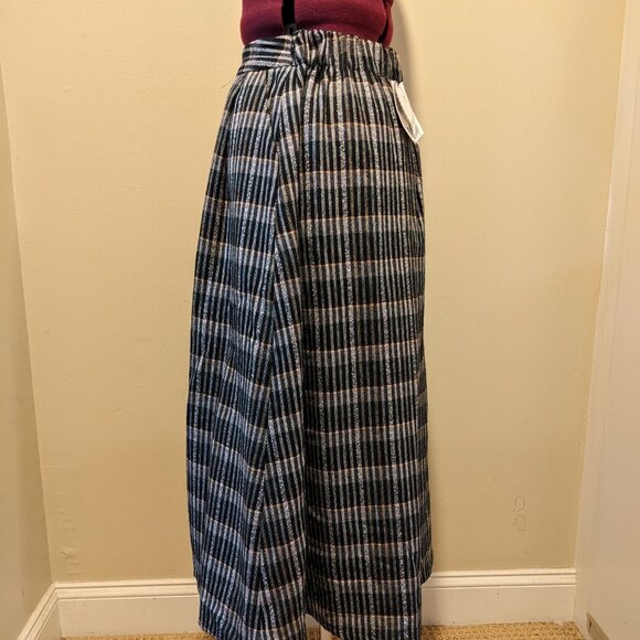 NWT Plaid Wool Pleated Midi Skirt – Size Medium - Picture 10 of 12